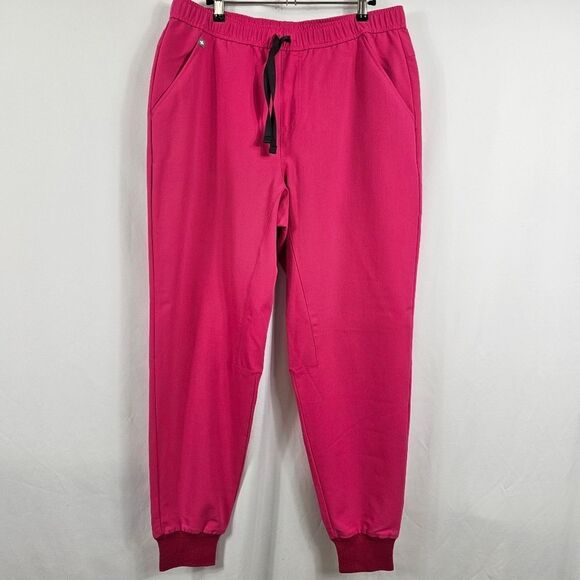 Figs Tansen Jogger Scrub Pants in Fuschia - Size L - Picture 1 of 8